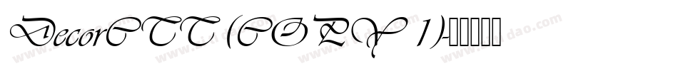 DecorCTT (COPY 1)字体转换